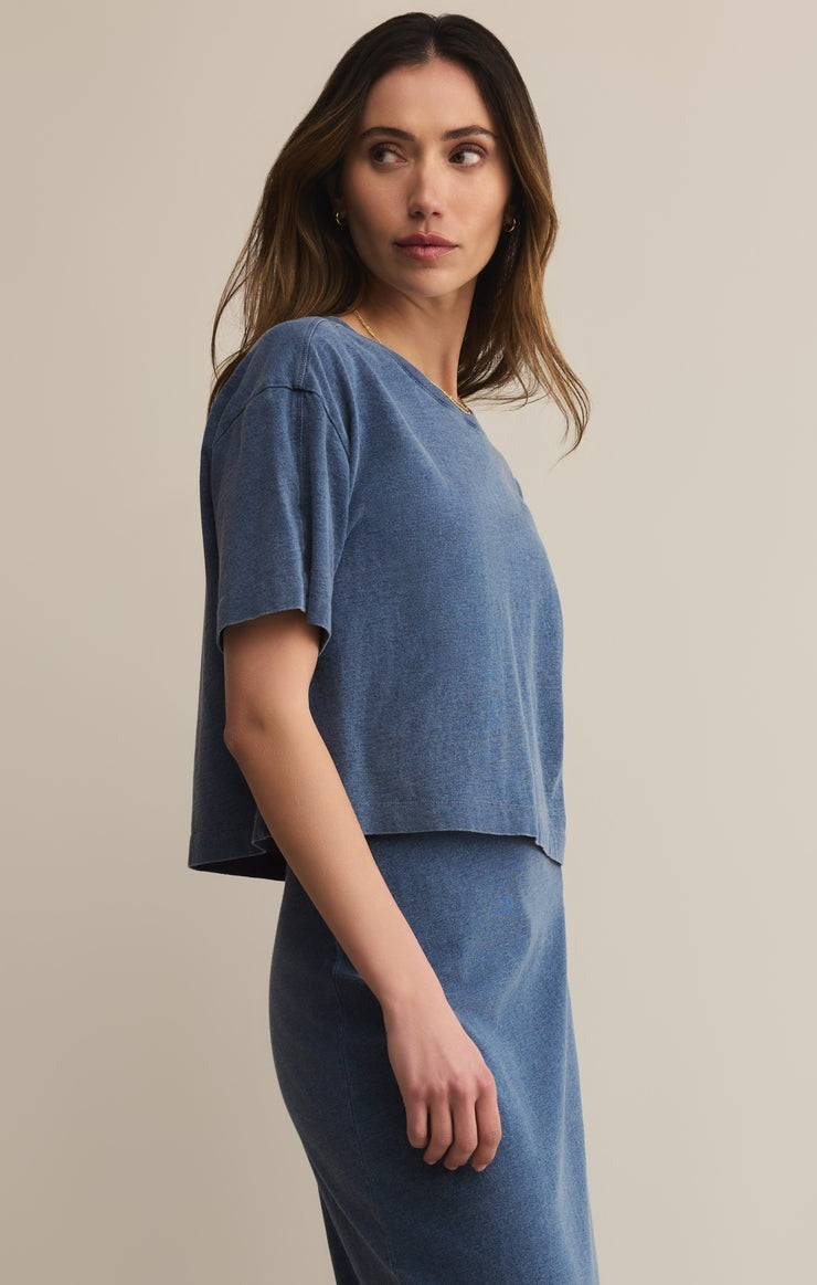 On The Go Tee | Vintage Indigo