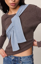 Arlet Mini Thermal Top | Dark Chocolate