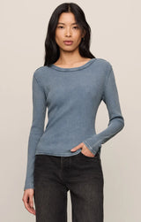 Arlet Mini Thermal Top | Mineral Blue