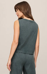 Sloane V-Neck Tank Top | Emerald Cove