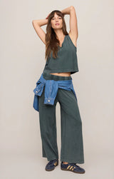 Sloane V-Neck Tank Top | Emerald Cove
