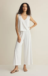 Sloane V-Neck Tank Top | White