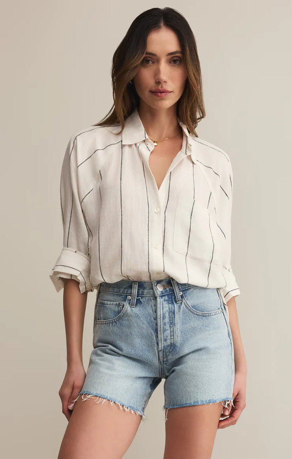 The Perfect Linen Top | White