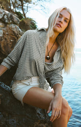 River Plaid Button Up | Emerald Cove
