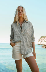 River Plaid Button Up | Emerald Cove