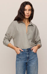River Plaid Button Up | Emerald Cove