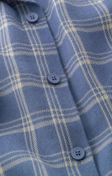 River Plaid Button Up | Mystic Blue