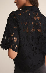 Midnight Lace Top | Black