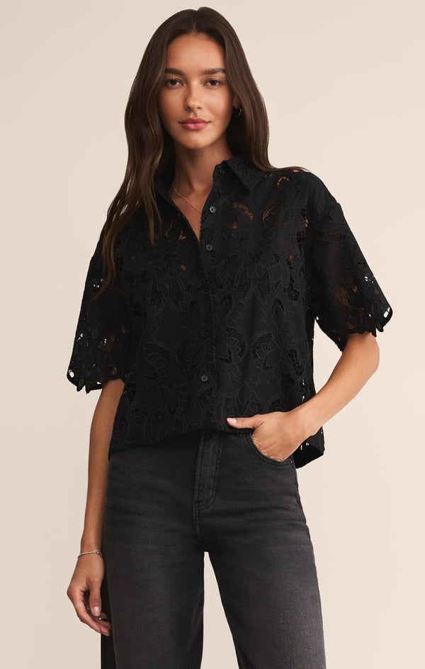 Midnight Lace Top | Black