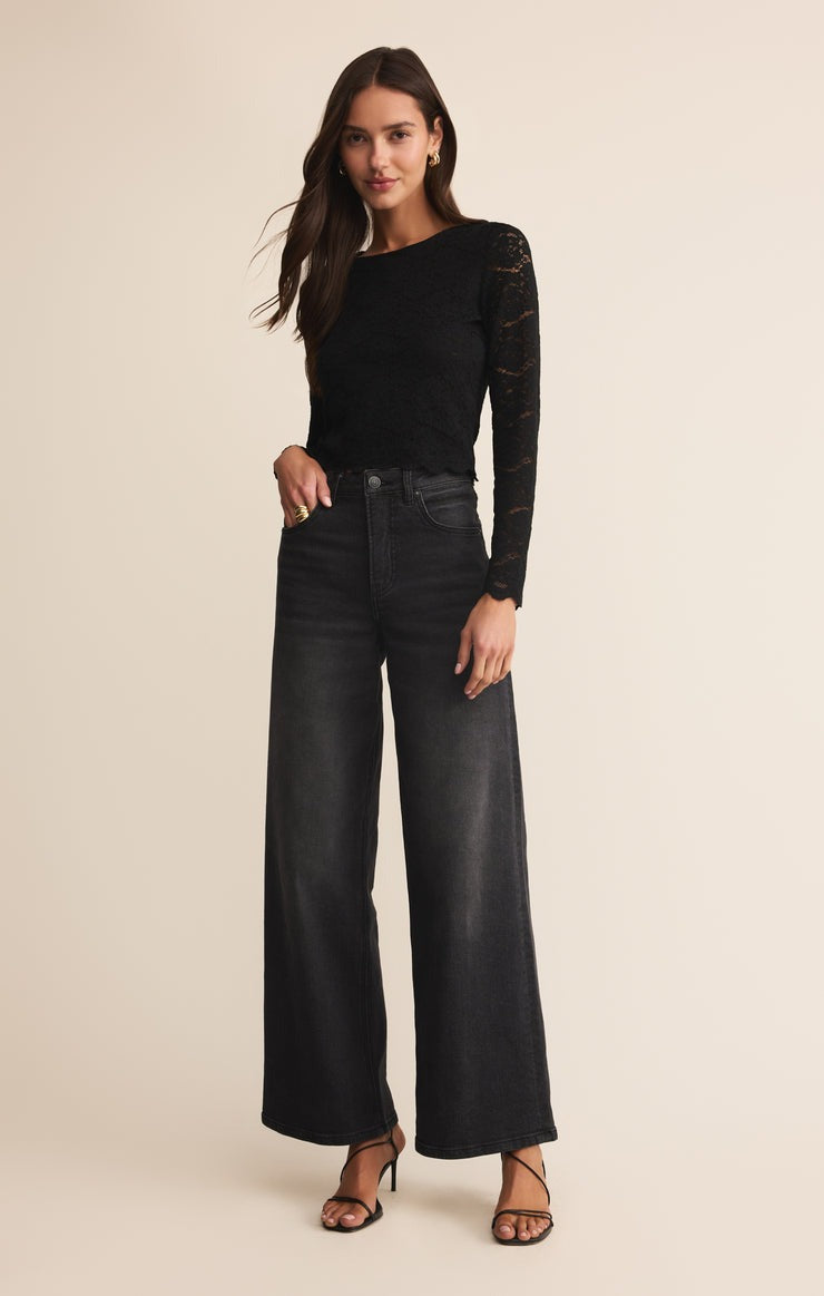 Aurora Lace Top | Black