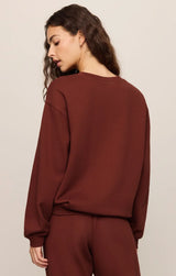 Classic Boyfriend Sweatshirt | Velvet Rouge