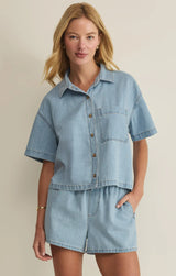 Everyday Denim Button Up | Coastal Water