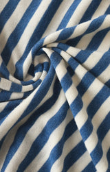 Tourist Striped Tee | Calypso Blue Indigo