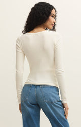 Renae Rib Top | Cloud