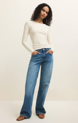 Renae Rib Top | Cloud