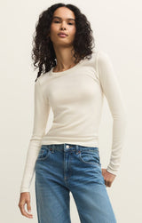 Renae Rib Top | Cloud