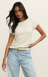Renae Rib Tee | Cloud
