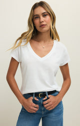 Modern V-Neck Tee | White