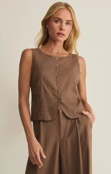 Roman Linen Vest | Palo Santo