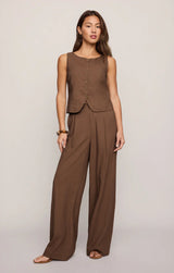 Roman Linen Vest | Palo Santo