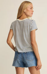 Junie Striped Tee | True Navy