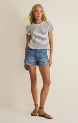 Junie Striped Tee | True Navy