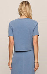 Stellan Jersey Denim Tee | Santorini Indigo