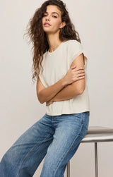 Marika Lace Muscle Tank | Cloud