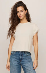 Marika Lace Muscle Tank | Cloud