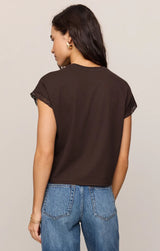 Marika Lace Muscle Tank | Dark Chocolate