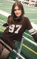 Nineties Stand In Sweater | Dark Chocolate