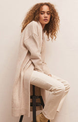 Phoebe Duster Sweater | Light Oatmeal Heather - FINAL SALE