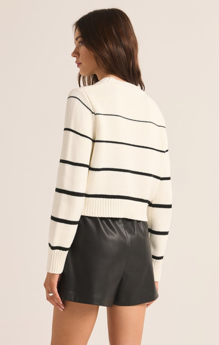 Milan Stripe Sweater | Natural