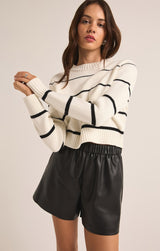 Milan Stripe Sweater | Natural