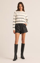 Milan Stripe Sweater | Natural - FINAL SALE