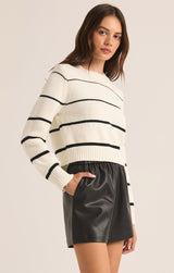 Milan Stripe Sweater | Natural