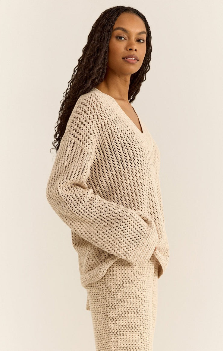 Kiami Crochet Sweater | Natural