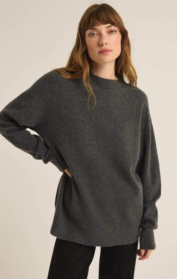 Gia Sweater | Charcoal Heather - FINAL SALE