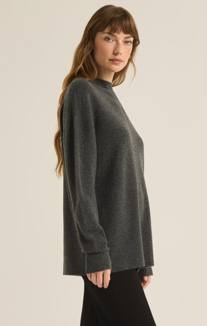 Gia Sweater | Charcoal Heather - FINAL SALE – Pick-it-Fence