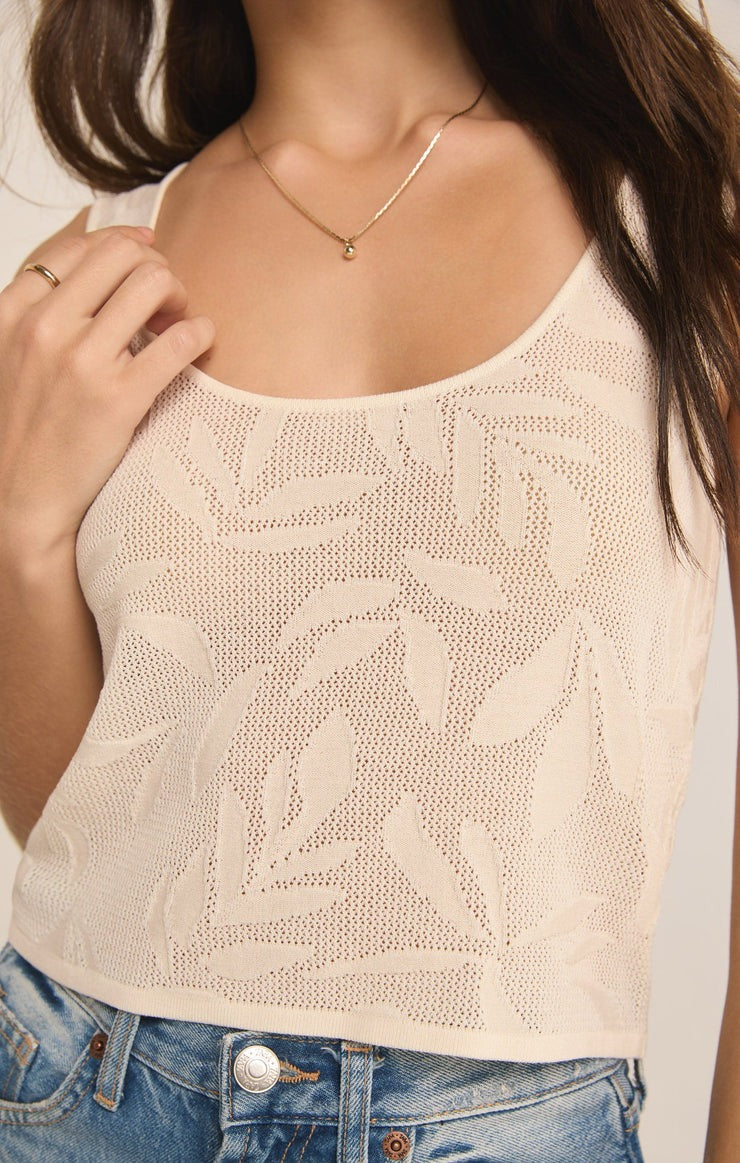 Palm Springs Sweater Tank | Sea Salt - FINAL SALE