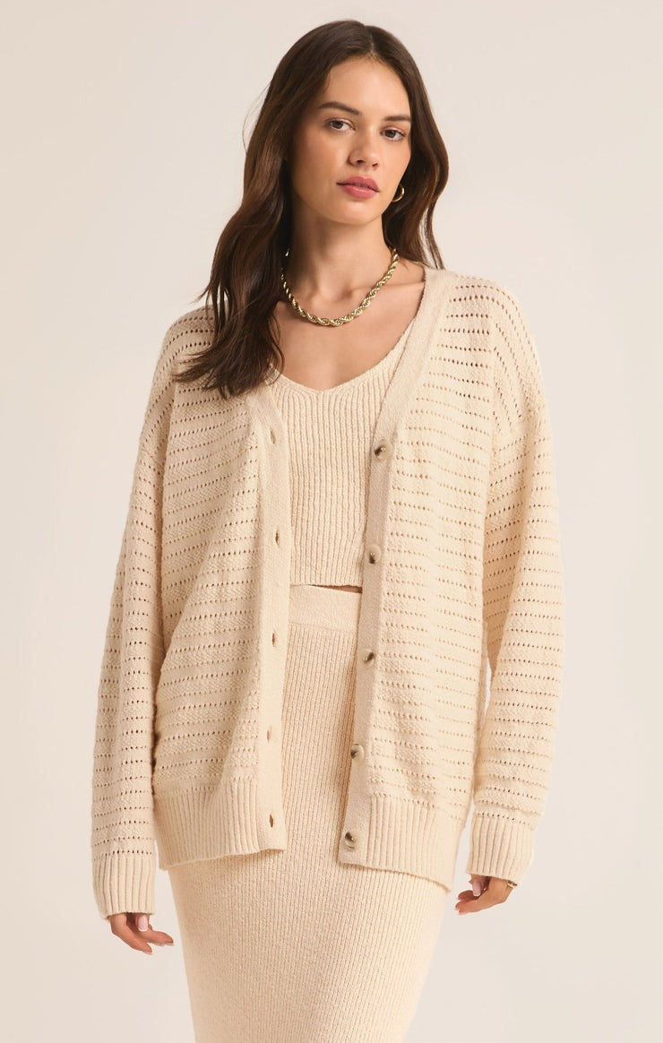 Arcadia Cardigan | Oat Milk