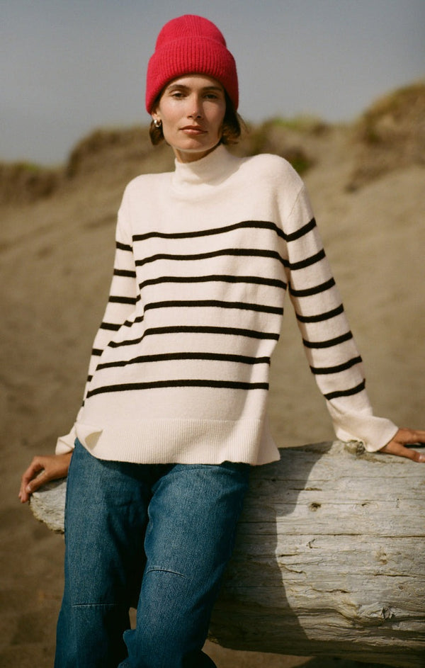 Fin Stripe Sweater | Sea Salt