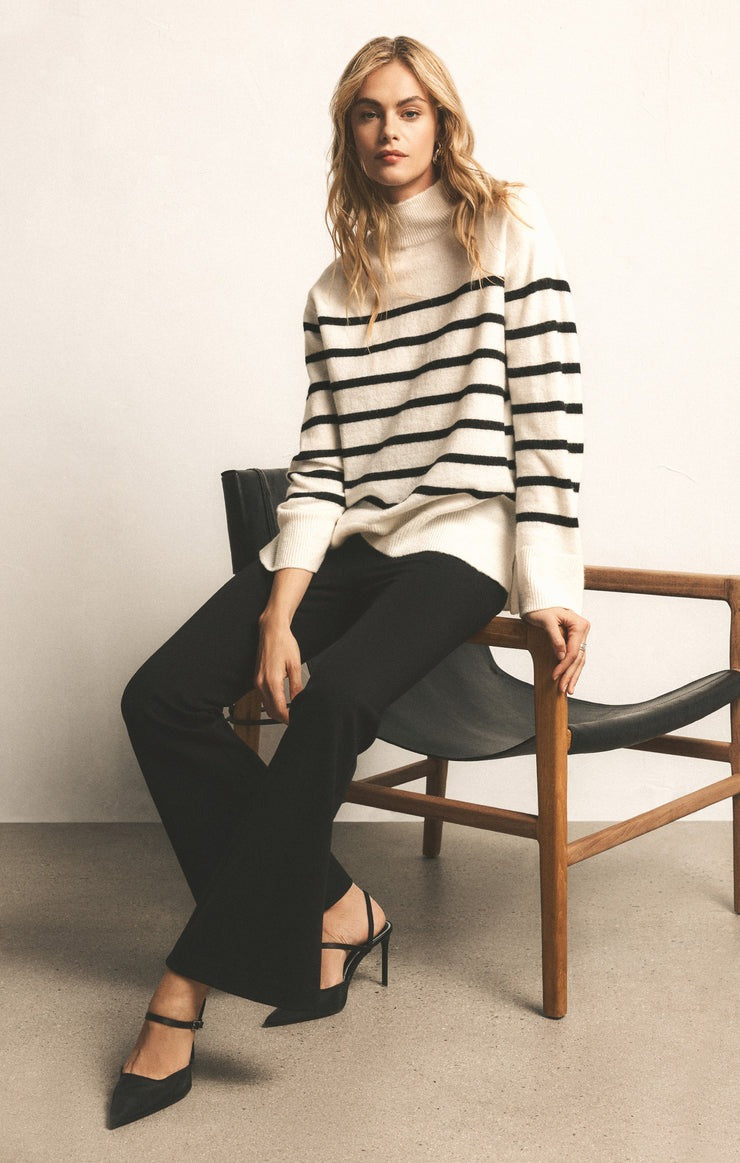 Fin Stripe Sweater | Sea Salt