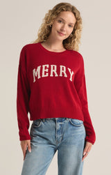 Sienna Merry Sweater | Haute Red