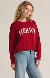 Sienna Merry Sweater | Haute Red