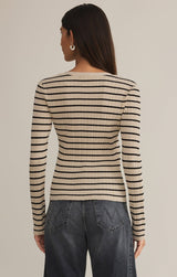 Jordana Stripe Sweater | Sandshell