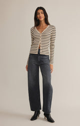 Jordana Stripe Sweater | Sandshell