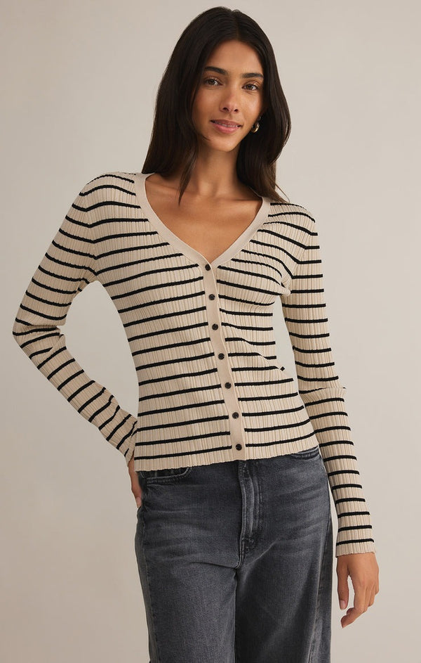 Jordana Stripe Sweater | Sandshell