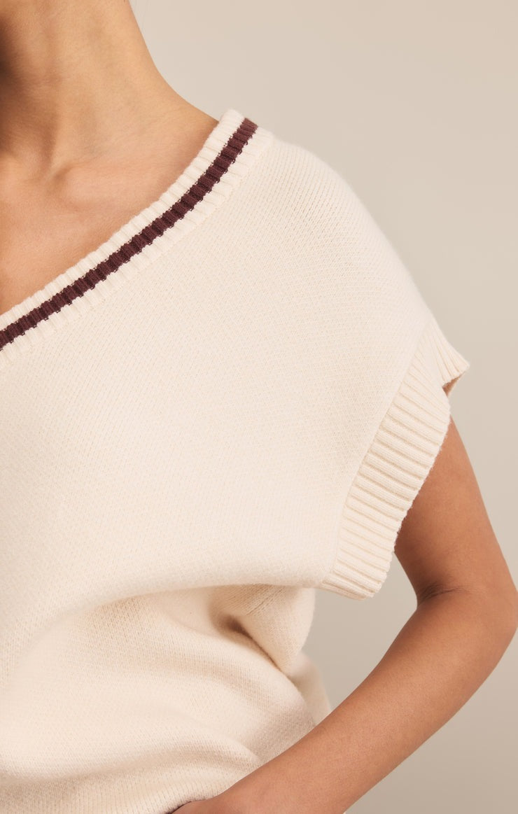 Fletcher Sweater Vest | Crystal