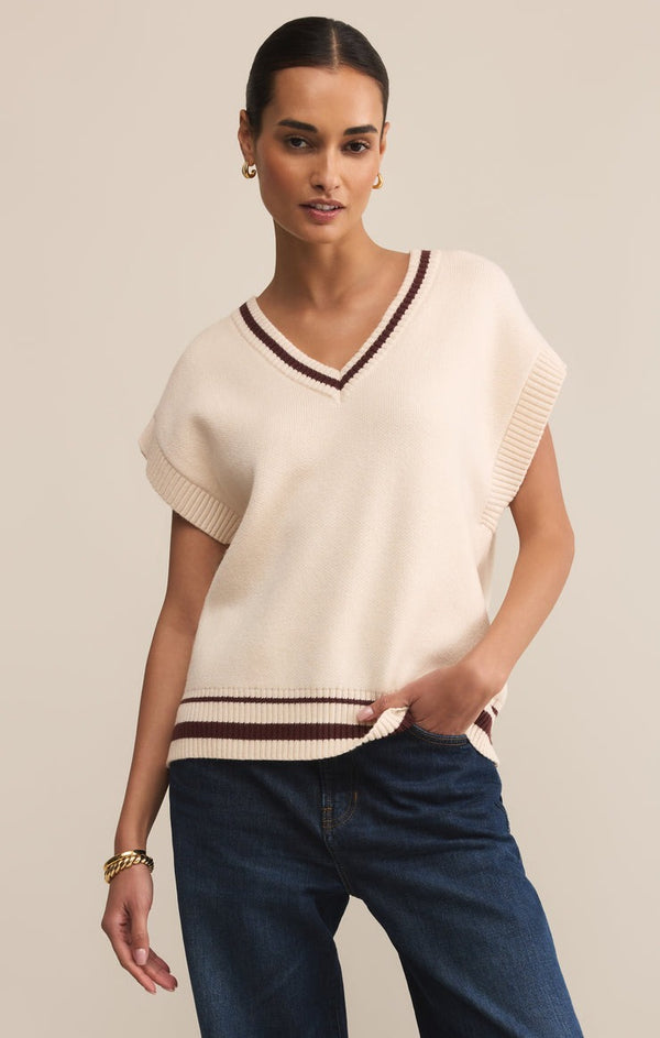 Fletcher Sweater Vest | Crystal
